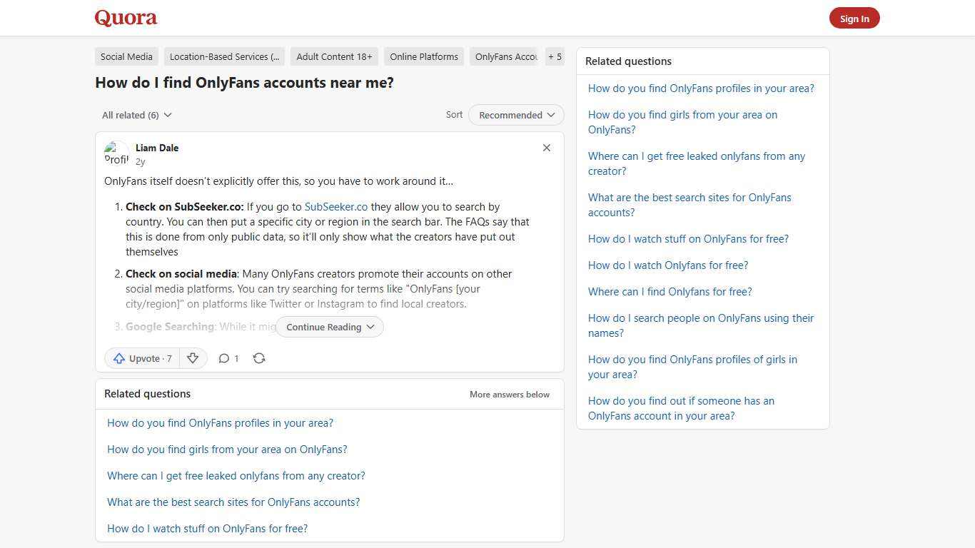 How to find OnlyFans accounts near me - Quora