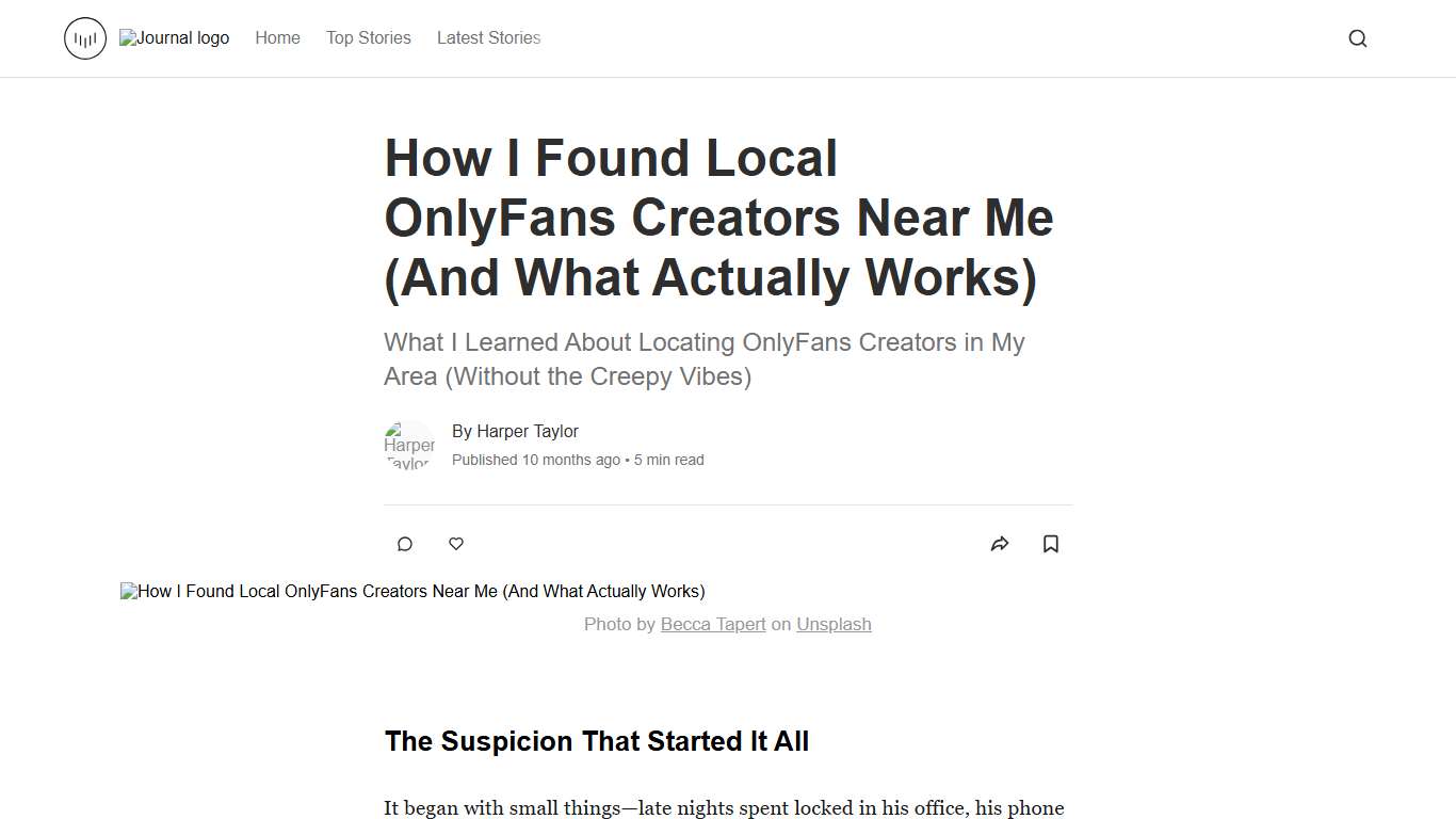 How I Found Local OnlyFans Creators Near Me (And What Actually Works) Journal